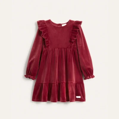 Kids Velvet Bloom Dress