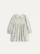 Kids' Green/White Rose Dress