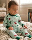 Holiday Pups Kids 2-Piece Bamboo Pajamas